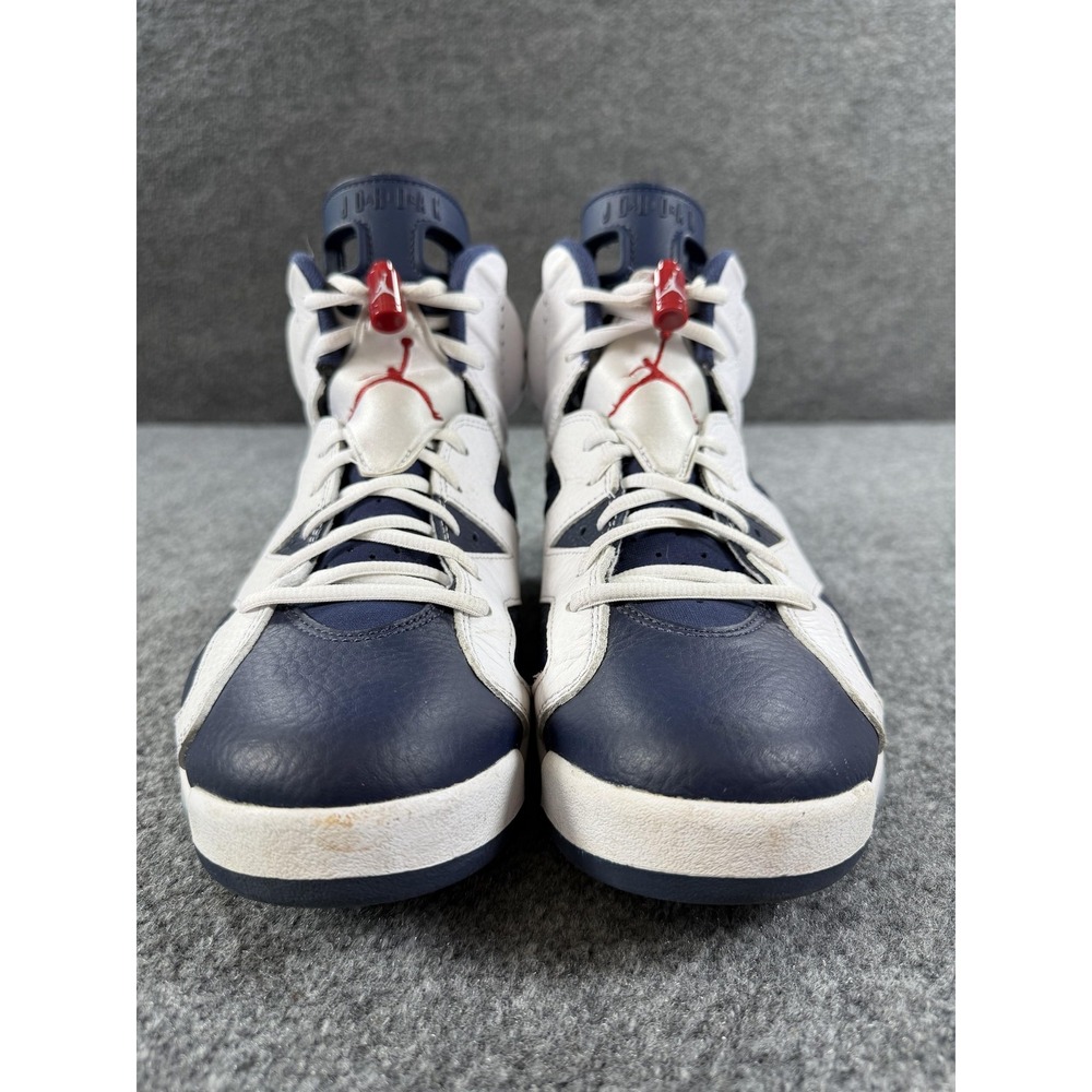 Nike Air Jordan 6 Retro Midnight Navy Shoes Mens 9.5 Sneakers CT8529-164 - Picture 7 of 14